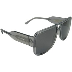 Lacoste Unisex Adult Sunglasses L6056S – Light Grey with Solid Grey Lens