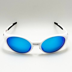 Oakley Eye Jacket Redux OO9438 White Frame Sapphire Iridium Sunglasses