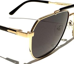 MOCCA Caravan Savanna Sunglasses POLARIZED Black Lens With Gold Frame 55mm