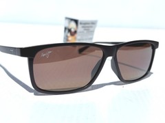 NEW Maui Jim PULAMA Matte Brown POLARIZED ST Bronze GLASS Sunglass H618-01