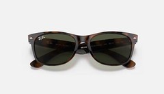 Ray-Ban New Wayfarer Tortoise/Green Classic G-15 55 mm Sunglasses RB2132 902L 55