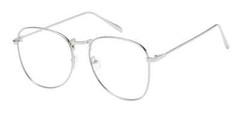 Large Oversized Geek Fashion Glasses Clear Lens Thin Metal Frame Nerd Glasses