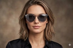 Furla SFU244 Silver Mirrored Sunglasses