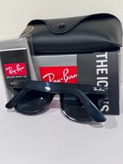 Ray-Ban RB2140 Wayfarer Sunglasses Black Frame & Black Lens UV Protection