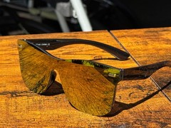 New Oversized Flat Top Shield Sunglasses Mirrored Lens Men’s Women’s UV400