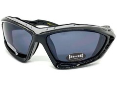 MOTORCYCLE BIKER Riding Driving Padded Protective SUN GLASSES Goggles Dark Lens