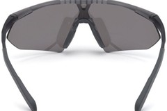 Adidas SP0015 20C Gray Mirrored Plastic Half-Rim Sport Sunglasses Frame 144-140