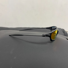 Oakley Juliet 1.0 X-Metal Polarized Sunglasses Red Lens Black Frames Vintage