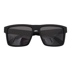 Men’s Polarized Square Sunglasses Matte Black Frame Dark Smoke Lens Z80 NIB