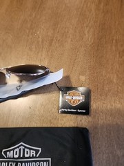 Marcolin Harley-Davidson Aviator Style Smoked Lens Sunglasse with Branded Cloth