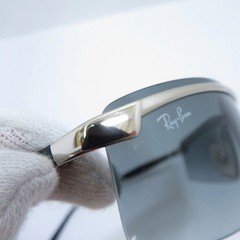 Used RAY BAN Ray Ban Metal Frame Gradient Square Logo Sunglasses RB3296 Size 67
