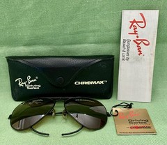 Vintage Ray-Ban B & L Chromax Driving Series Outdoorsman II Aviator 62[]14mm