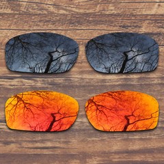 2 Pairs Polarized Replacement Lenses for Oakley Fives Squared OO9238 Sunglass