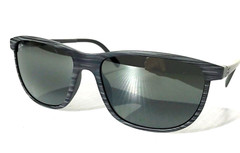 NEW Maui Jim LELE KAWA Grey Stripe POLARIZED Neutral Grey GLASS Sunglass 811-11D