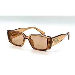 Men Sunglasses Fashion Designer Beige Retro Rectangle Trendy Style Lentes New