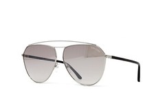 Tom Ford Sunglasses Men’s Shiny Palladium Metal Aviator 63mm FT0681S-16G NEW!