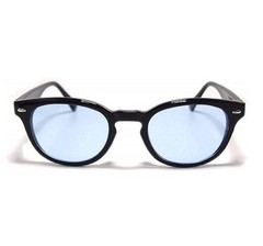 Blue lens sunglasses, Wellington style, transparent e, light blue, UV cut, 5005