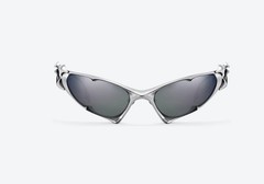 Gentle Monster Goxx 02 Sunglasses 2025 Bold Silver Frame Silver Lenses / FAST
