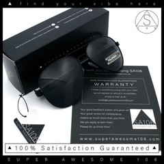 SA106 Polarized Pilot Aviator Sunglasses for Men UV400 Metal Frame