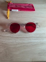 Futuremood Red Lens Auraboost 100 Luxury Style Rave Glasses Lightly Used w/ Box