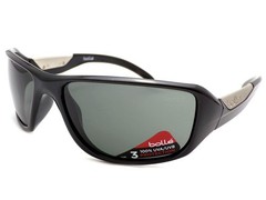 Bolle Smart Wraparound Sunglasses Shiny Black with TNS CAT.3 Lenses 11640