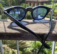Vintage Blue sunglasses Men’s Solid Black glasses Women’s blue sunglasses UV400