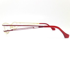 Eyefunc Petite 085 Maroon Yellow col 44 43mm New RX Eyeglasses Frames Authentic