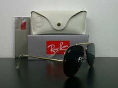 Ray-Ban RB3584N Blaze Aviator Sunglasses Gold 61mm Never Worn