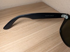 Ray-Ban Wayfarer 5022 Black – B&L Made in USA Sunglasses – Rare CHROME LENS