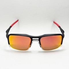 Oakley OO9266 Triggerman Matte Black Sunglasses Ruby Lens New