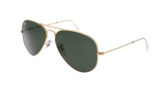 Ray-Ban Aviator Classic Polished Gold Green Lens Sunglasses RB3025 L0205-58
