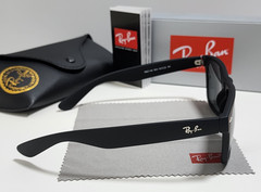 Ray-Ban RB2140 Classic Wayfarer Sunglasses Black Frame Glass Gray Lens 50/22 mm