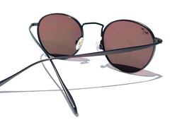 NEW Maui Jim NAUTILUS Bronze Titanium POLARIZED Sunrise Lens Sunglass P544-14