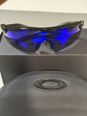 Oakley OO9208 Sunglasses Radar EV Path Polished Black Frames Blue Lens Sporty