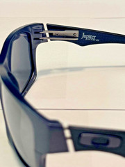 Oakley Jupiter Factory Lite Dark Blue Black Iridium OO4066-03 Carbon Fiber