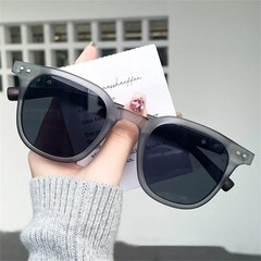 Classic Wood Grain Mirror Legs Sunglasses Men’s Small Frame Square Sun
