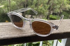 2026 MEN Brown Polarized Sunglasses Crystal Gray Glasses Johnny Depp Sunglasses