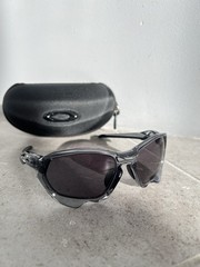Oakley Plazma Grey Smoke Sport Polarized Road Bike Sunglass
