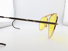 Randolph Engineering Sunglasses, 6 1/2 R/E 23K GP Gold, Metal, USA United States