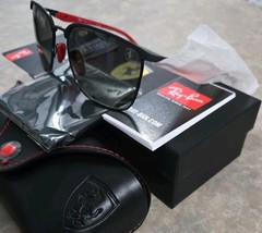 🔥 Ray-Ban RB3673-M Scuderia Ferrari Matte Black/Grey Gradient 56 mm Sunglasses