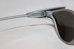 Vintage Bolle France Mad Bat 719 Polarized grey Plastic Sunglasses