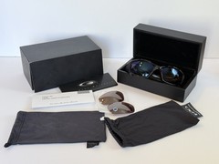 OAKLEY PIT BOSS 03-304 POLISHED BLACK GUNMETAL VR28 IRIDIUM POLARIZED SUNGLASSES