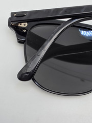 Ray-Ban RB3016 1305/B1 Clubmaster Marble Black Frame Grey Lens Sunglasses 51mm