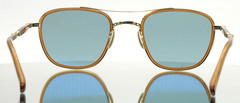 MR. LEIGHT Price S Topaz 12KG White Gold Mens Aviator Sunglasses 49-23-145 B:40