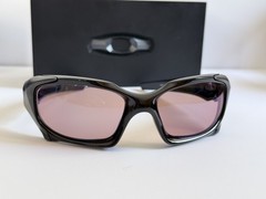 OAKLEY PIT BOSS 03-304 POLISHED BLACK GUNMETAL VR28 IRIDIUM POLARIZED SUNGLASSES