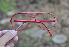 vintage Bolle DG Nylon RX Aviator Glasses Frame Burgundy Nylon Frame