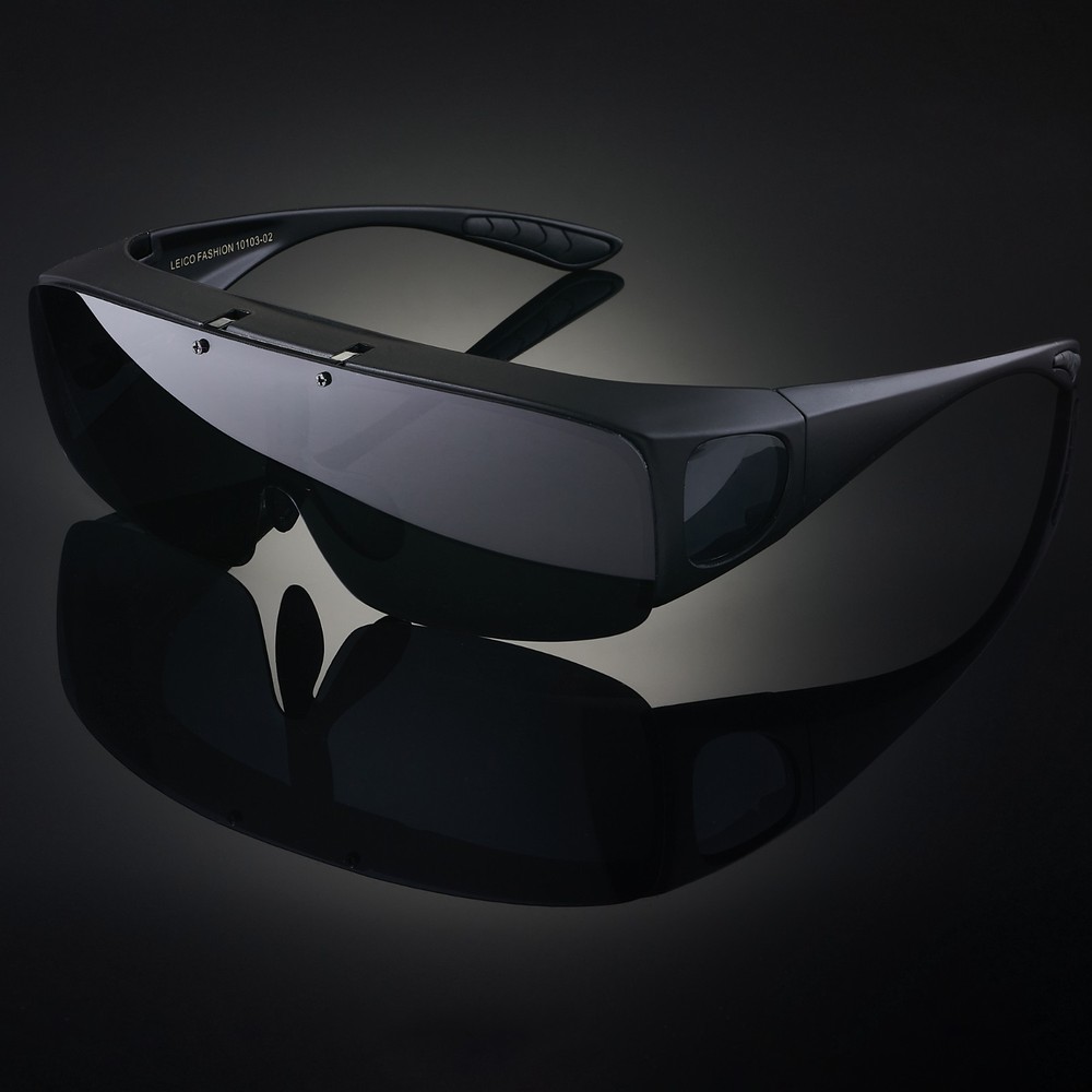 Polarized Fit Over Sunglasses Men Women UV400 Shield Wear Over Prescription RX