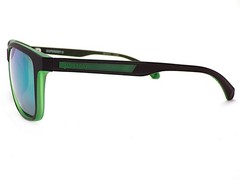 Superdry SDS 5014 Polarized Sunglasses Rubber Black w/ Green Mirror Lenses 104P