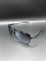 Oakley Crosshair OO4060 Polarized Sunglasses Matte Black Frame Gray Lenses NEW