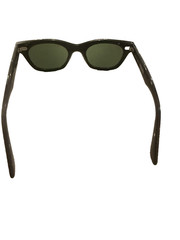 AKILA x PLEASURES Black Speckled Sunglasses Green Lenses Unisex Eyewear